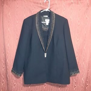 CHANCELLE 2 PIECE BLACK WOMEN'S SIZE 16